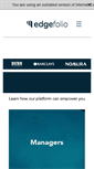 Mobile Screenshot of edgefolio.com